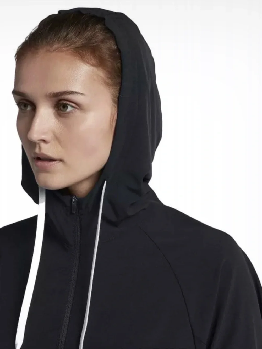 Nike Flex Women's Packable Training Jacket Black Medium EUC Half Zip Anorak